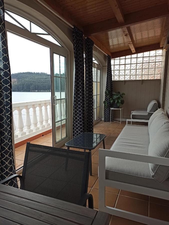 Casa da Costa - Piso con galería y terraza con vistas al mar Cedeira Exterior foto